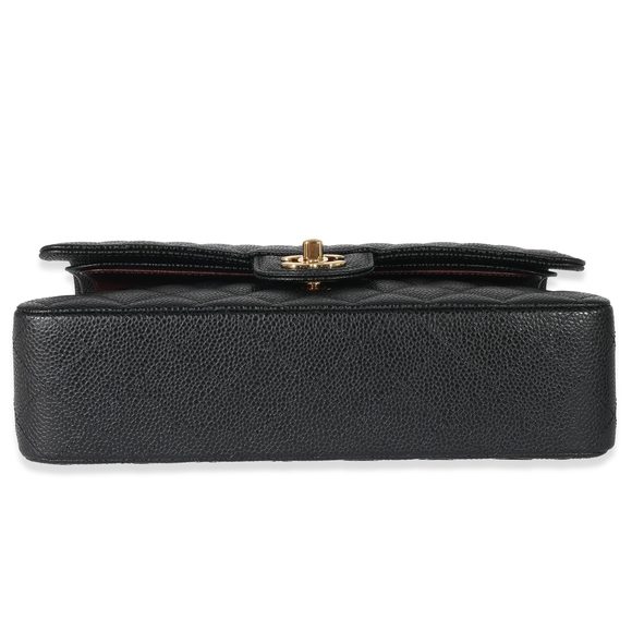 Chanel Black Quilted Caviar Medium Classic Double Flap Bag - Picture 4 of 6